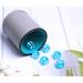 PU Leather Dice Cup Set - Quiet Shaking for Various Games - Includes 6 Regular Dice - Lake Grey - Buy Online on GoSupps.com
