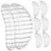Mobestech 4 Pairs Striped Arch Pads Nonslip Support Pad Comfy Brace Forefoot Pads for Women Foot Arch Support Pad Holder Shoe Inserts Men Arch Support Feet Pads Women's Non-Slip Bracket Gel