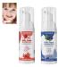 2PCS Foam Toothpaste for Children Kids Foam Toothpaste Toddler Toothpaste Kids Foam Toothpaste for U Shaped Toothbrush Kids Whitening Toothpaste Teeth Cleaning Anti-Cavity(Strawberry&Blueberry)