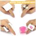 Professional 1PC Nail Art Palette Ring - Stainless Steel Color Mixing Palette for DIY Nail Designs | Handsfree Rectangle Makeup Tool - Buy Online on GoSupps.com