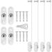 4 Pcs Window Restrictor Locks for Kids Window Restrictors UPVC Baby Security Window Locks with Screws Keys for Baby Child Children Safety Window Locks Door Locks for Home Public School and Commercial 4pcsWhite - Buy Online on GoSupps.com