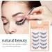 5 Pairs Eyelash Clusters Natural Eyelashes Ultra-Thin Fiber False Eyelashes for Professional Makeup Salons Beauty Schools(black) - Buy Online on GoSupps.com