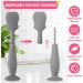Medical Grade Baby Bottom Brush & Facial Cream Spatulas 2PCS - Silicone Nappy Rash Cream Applicator for Newborns - Buy Online on GoSupps.com
