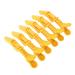 Buy 6-Piece Yellow Crocodile Hair Clips - Anti-Slip Hairdresser Clamps for Salons & Styling - Buy Online on GoSupps.com