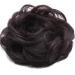 Human Hair Scrunchie Real Messy Bun Updo Extensions Hair Pieces 100% Remy for Women Donut Ribbon Wrap Ponytail Extension Scrunchy Chignons Curly Wavy (#1B Natural Black) - Buy Online on GoSupps.com