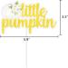 Little Pumpkin Cake Cupcake Topper Sweet Fall Baby Shower Decoration Autumn Themed Gender Reveal 1st Birthday Party Supplies White - Buy Online on GoSupps.com