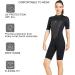 Shorty Wetsuit Men Women 2mm Neoprene Back Zip Spring Suit | 2097BK Women's Black X-Large - Buy Online on GoSupps.com