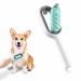 Petgravity Cat Cleaning Brush Self Cleaning Slicker Brushes for Dogs Cats Pet Grooming Brush Tool Gently Removes Loose Undercoat Mats Tangled Hair Slicker Brush for Pet Massage (ShortHaired Blue) Medium short-haired blue