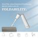 Buy Foldable Electric Toothbrush - UV-Clean Sonic Brush for Adults 4 Brush Heads Fast USB-C Rechargeable Travel Toothbrush - White - Buy Online on GoSupps.com