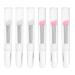 Silicone Eye Makeup Brush Set 6pcs Eye Shadow Brush Lip Makeup Brush with Caps for Makeup Application Face Care Accessories