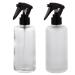 Glass spray bottle 200 ml 1x clear and 1x matt Kosmetex clear glass with spray head atomizer empty 2-pack mix set 2 pieces (1 pack)