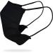 Gildan Adult Black Cotton Face Mask (24 Pack) | Reusable 3-Layer with Ear Loop | 6.5 x 7 Size | Breathable & Comfortable - Buy Online on GoSupps.com