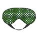SSIMOO Green Polka Dots Print Double-Sided Eye Mask Soft and Light Blocking for Enhancing Sleep Quality Black