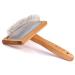 Dog brush cat brush dog brush pet brushes for long hair and short hair soft brush for knots and undercoat wood brown