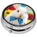 Easter Bunny & Chicks Portable Metal Pill Box | Mini 3-Compartment Pill Organizer for Travel - Buy Online on GoSupps.com