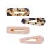 Resin Hair Clips hair barrettes Tortoise Leopard Print Hair clips hair barrettes for women for 4 pack (Women Accessories)