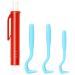 Iokheira tick pliers for dogs cat 3 Set tick hooks and 1 set of tick tweezers for children and pets simple and safe tick remover for ticks of every size red