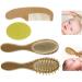 Baby Hair Brushes Comb Set Goat Bristles Bath Brush Shower Scalp r Tool 4 Pieces Practical - Buy Online on GoSupps.com