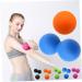 Healeeved Yoga Ball & Double Lacrosse Ball | Akupressure Trigger Point Roller | Peanut Foot Massager for Full Body Self-Massage - Black - Buy Online on GoSupps.com