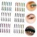 NOLITOY 12 Pcs Eyeliner Stickers Adhesive Eye Line Strip Reusable Double Eyelid Tapes Beauty Products Flash 1 count (Pack of 1) Assorted Colorx2pcs - Buy Online on GoSupps.com