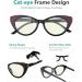 Eyekepper 4-Pack Cat Eye Reading Glasses +2.00 | Stylish Blue Light Blocking Readers for Women - Buy Online on GoSupps.com