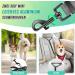 Slowton 2-Dog Adjustable Double Leash - 360 Rotatable Reflective No-Splinter Design in Black & Gray | Ideal for Small & Medium Dogs - Buy Online on GoSupps.com
