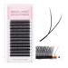 Yy eyelash extension D CURL 0.07 8mm mixed tray y form webart prefabricated compartments of individual eyelash extensions (0.07d 8mm) 0.07d 8mm