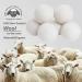 SPORTARC Wool Dryer Balls 6pcs Reusable Organic Fabric Softener Alternative Reduce Wrinkles & static cling Shorten Drying Time - Buy Online on GoSupps.com