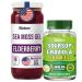 Biolore Pure Sea Moss Gel + Soursop Gummies Bundle | 16 oz Gel & 60 Gummies | Elderberry + Soursop | No Added Sugar Gluten Free Vegan Made in USA