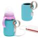 Jiakalamo Portable Baby Bottle Insulation Cover Usb Travel Cover Heating Thermostat for Night Feeding Outing Driving(Blue)