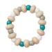 Cam Cam Copenhagen Movable Wooden Teething Ring for Babies Baby Teething Toy Teether Mix Petroleum - Blue