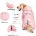 X-Large Pink Dog Hoodie Winter Coat | Warm 4 Legs Fleece Sweatshirt for Large Medium Dogs | Hooded Winter Cold Weather Jacket - Buy Online on GoSupps.com