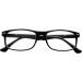 TBOC Reading Glasses +4.00 (Pack of 2) - Stylish Matt Black Reading Aid for Men Women & Seniors - Perfect for PC & Cell Phone Use - Buy Online on GoSupps.com
