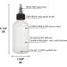 Twist Top Applicator Bottles - Refillable Squeeze Plastic Bottles with Black Nozzle (2 Pieces) | Versatile & Perfect for All Your Needs - Buy Internationally - Buy Online on GoSupps.com