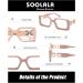 SOOLALA The Reading Glasses Company Blue Light Blocking Womens Reading Glasses Pink 4.0 x - Buy Online on GoSupps.com