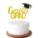 GotGala Congrats Grad Cake Topper Gold Glitter Graduation Cake Topper for 2022 Graduation Grad Party Decorations Supplies