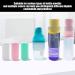 USHXVG 12 Pieces Of Silicone Leak-Proof Bottle Covers Separate Bottle Protective Covers Spill-Proof And Leak-Proof Stretchable Elastic Leak-Proof Covers Suitable For Business Trips And Travel - Buy Online on GoSupps.com