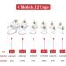 Cupping Therapy Set - Professional Chinese Massage Kit with 12 Therapy Cups and Pump - Buy Online on GoSupps.com