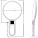 Dolovemk Travel Makeup Mirror with Stand | Double Sided Folding Hand Held Mirror | 10x Magnification | White - Buy Online on GoSupps.com