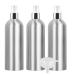 Tianzd 3 piece portable 500ml of empty aluminum spray bottle with white/silver spray head 500 ml of fine fog pump caterpillar Aluminum bottle Durate bottle Travel bottle 1x funnel 500ml silver