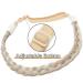 Shop Silk-Co Women s 3 Strand Blonde Hair Band - Vintage Braided Headband & Hair Tie for Weddings | 1.5cm Wide Extensions in Smooth & Sandy Blonde - Buy Online on GoSupps.com