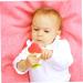 Soft Silicone Fruit-Shaped Baby Teething Toys - Grapes Strawberry & Orange - 3PCs for Infants & Toddlers - Pain Relief Chew Card Multicolor - Buy Online on GoSupps.com
