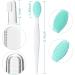 Frienda 7-Piece Pet Toothbrush Set | Double-Sided Soft Silicone Dental Brush Kit for Dogs & Cats | Curved Handle for Easy Cleaning - Buy Online on GoSupps.com