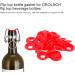 25Pcs Silicone Grolsch Gaskets Rubber Washers Home Brew Beer Bottle Seals for Swing Flip Top Bottle - Buy Online on GoSupps.com