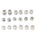 18 pieces Dreadlock's hair braiding cuffs pearls stainless steel hair rings hair clips jewelry decoration braids hair accessories accessories for weddings fashion shows and more