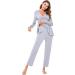Litherday Women's Maternity Nursing Pyjamas Set | Long-Sleeved Breastfeeding Sleepwear | Soft Labor Nightwear PJ Loungewear - Buy Online on GoSupps.com