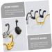 ABOOFAN 4pcs Hook up Bath Towel Hook Jacket Hooks Single Robe Hook Utility Hooks Office Old Fashioned Hanger 9.5X6.7X2.3CM Golden - Buy Online on GoSupps.com