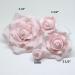 sugar roses pink *4 sizes* wired flower cake decoration topper (3 1/2" pink x 1) - Buy Online on GoSupps.com