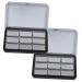 Mobestech 2ensembles Palette de Fards Paupi res Vides Bo te de Fards Paupi res Rechargeable avec Compartiment pour Pigments