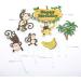 Jungle Safari Cake Decorations Monkey Theme Happy Birthday Cake Topper Animal Cupcake Toppers Picks for Animals Theme Baby Showers Birthday Party Supplies - Buy Online on GoSupps.com